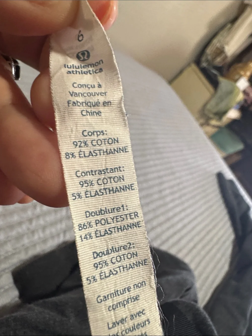 lululemon athletica Dark Charcoal Hooded Pullover old version .
